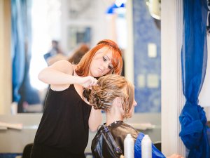 split endz salon wedding hair