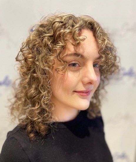 Curly hair highlights perms Broomall PA